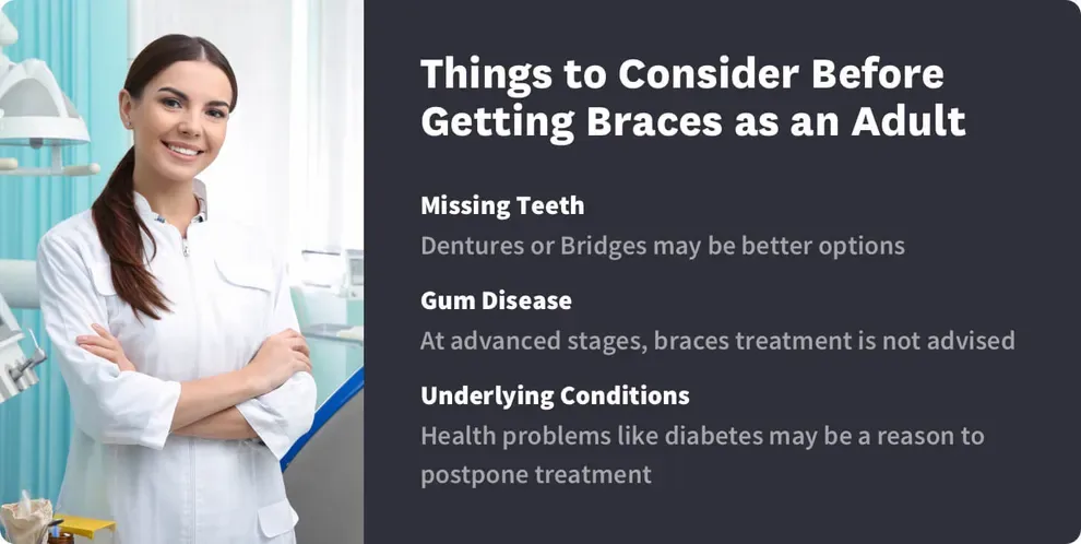 Things to consider before getting adult braces