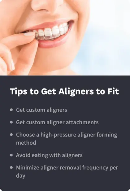 Tips to Get Aligners to Fit