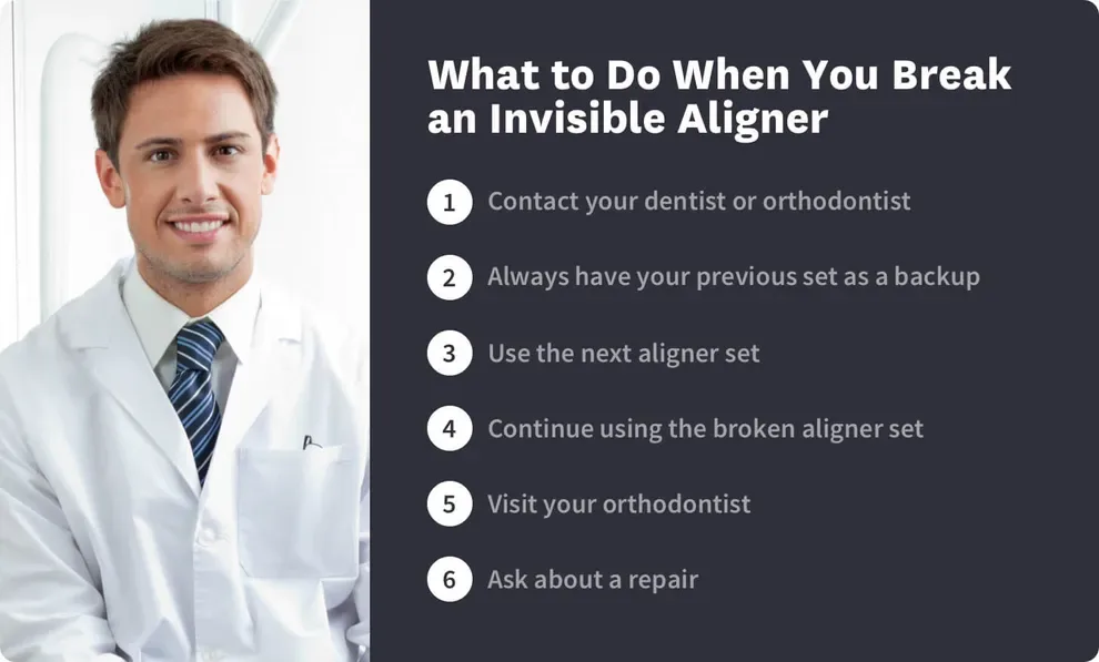 What to Do When You Break an Invisible Aligner